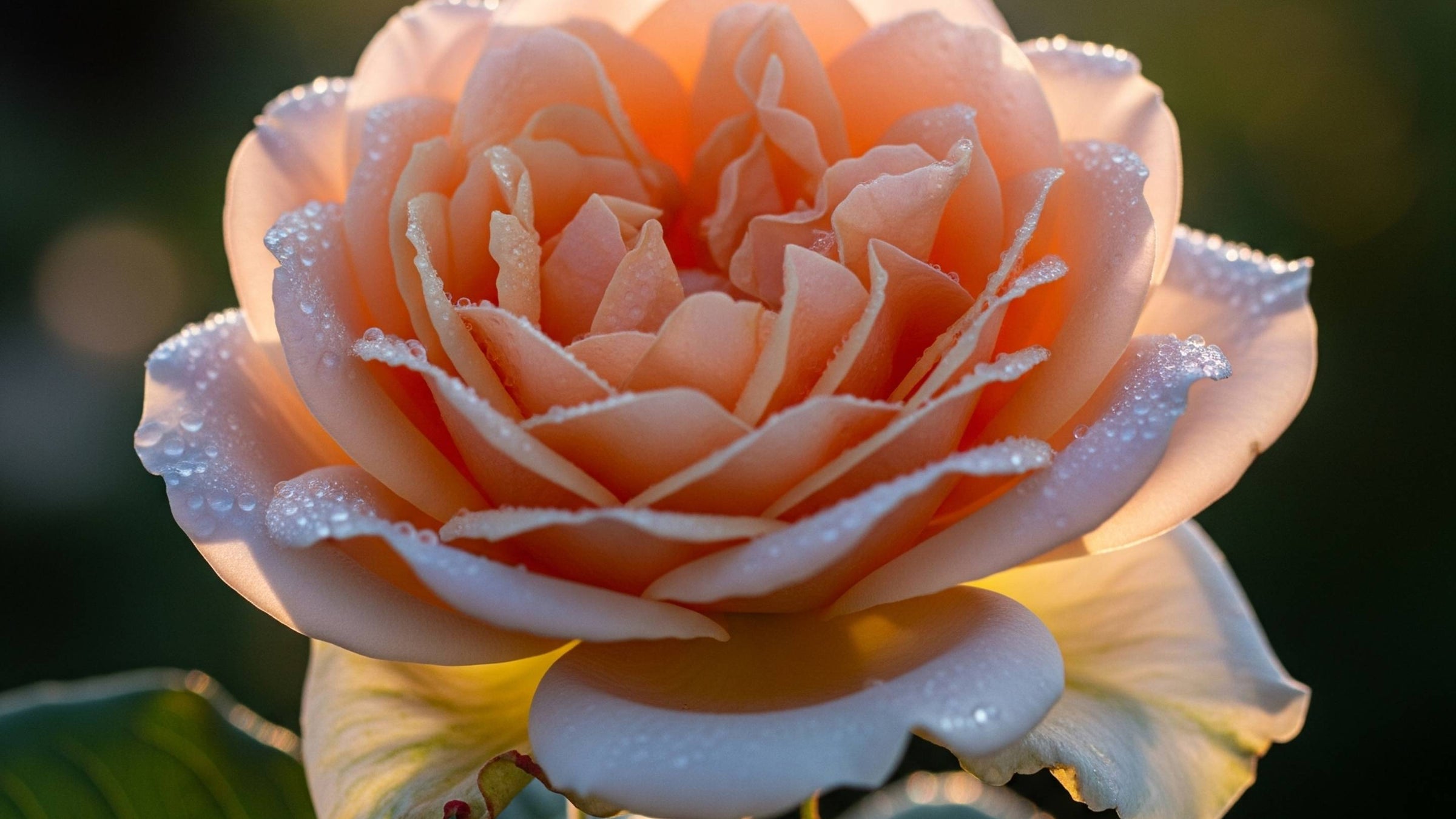 Pink rose bush in a garden