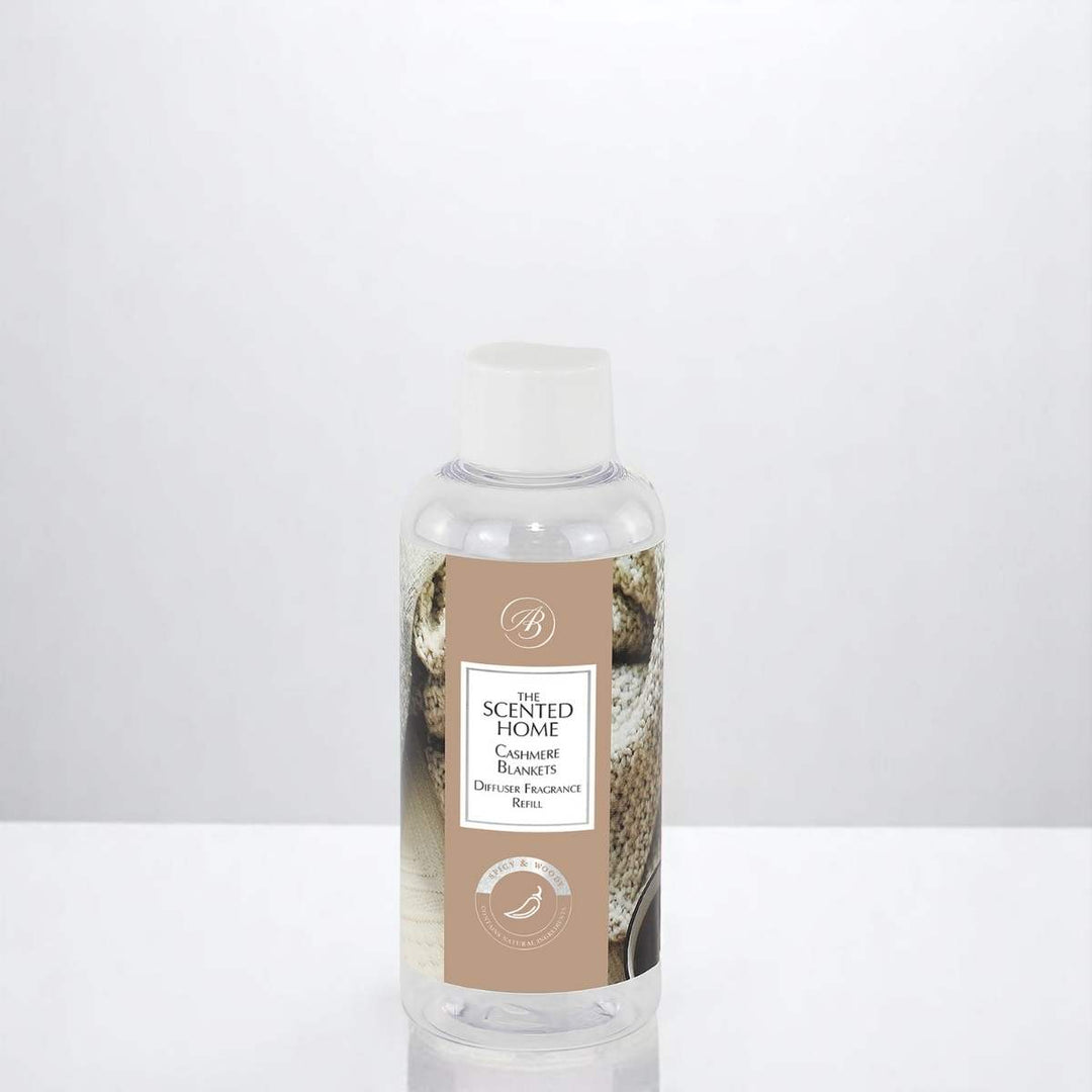 Cashmere Blankets Reed Diffuser Refill against a white neutral background