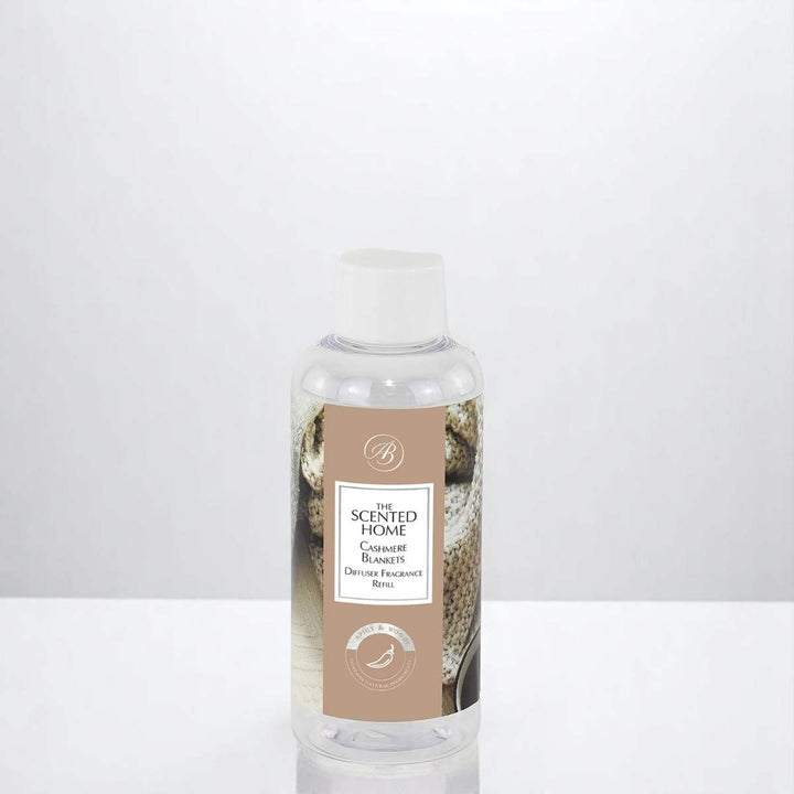 Cashmere Blankets Reed Diffuser Refill against a white neutral background