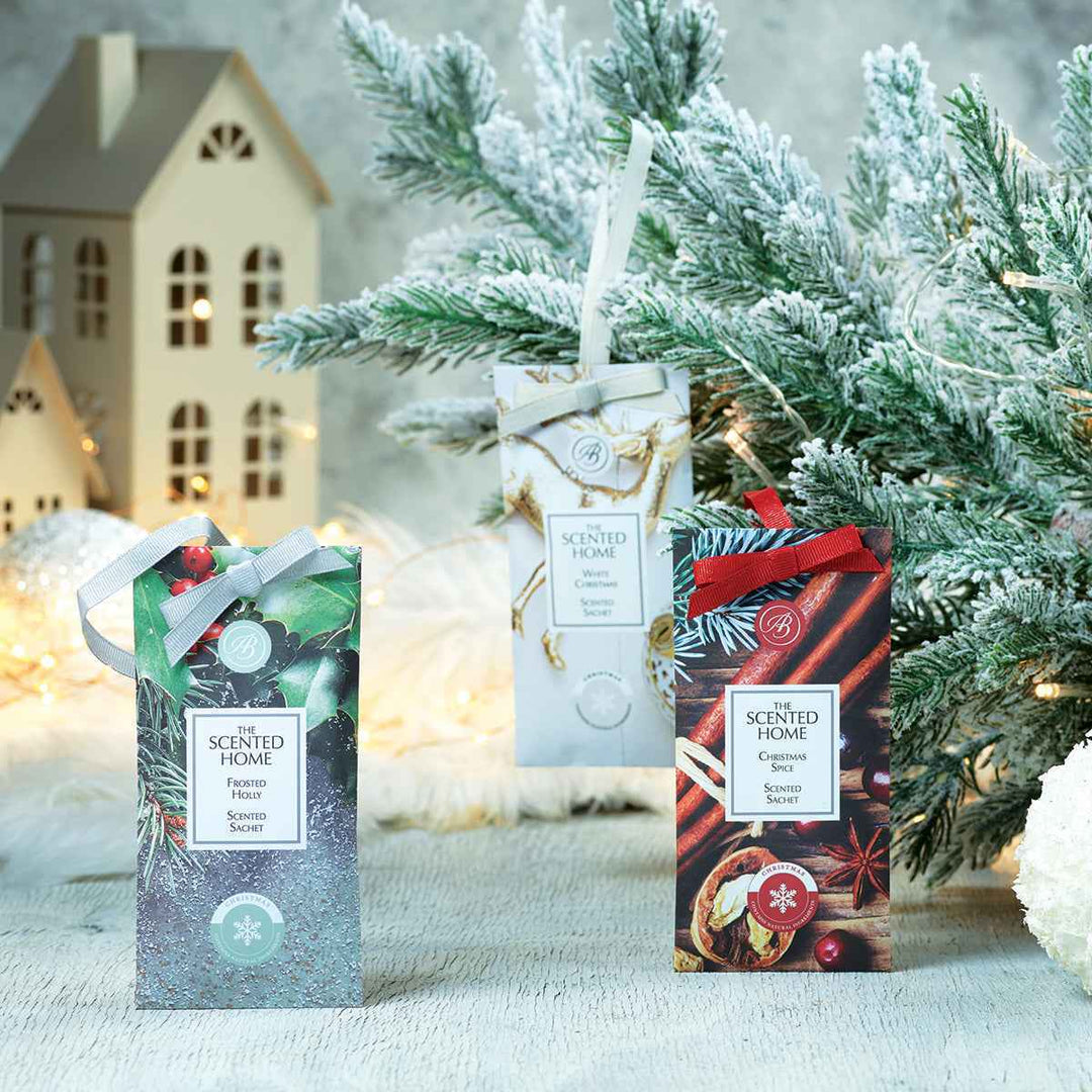 Frosted Holly Scented Sachet