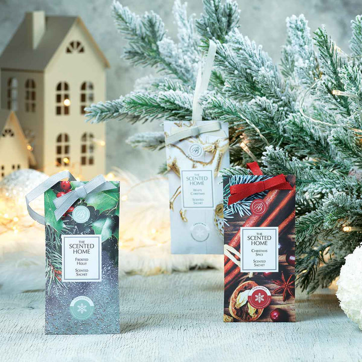 Frosted Holly Scented Sachet