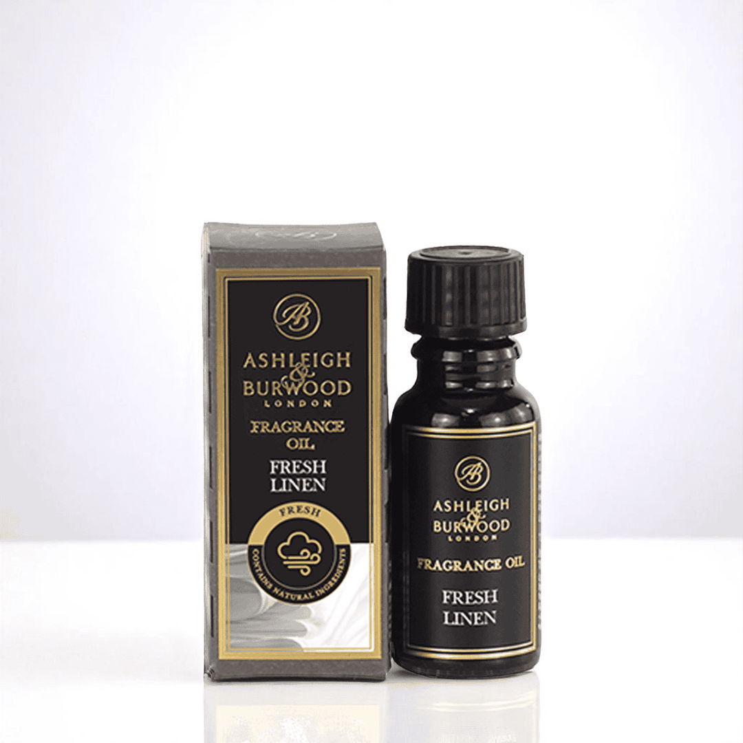 Fresh Linen Signature Fragrance Oil against a white neutral background