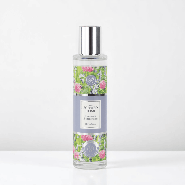 Lavender & Bergamot Room Spray against a white neutral background