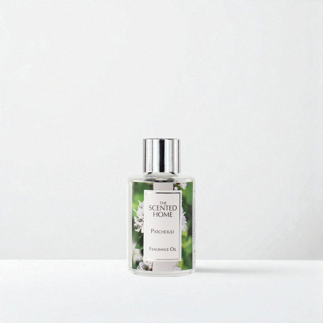 Patchouli Fragrance Oil against a white neutral background