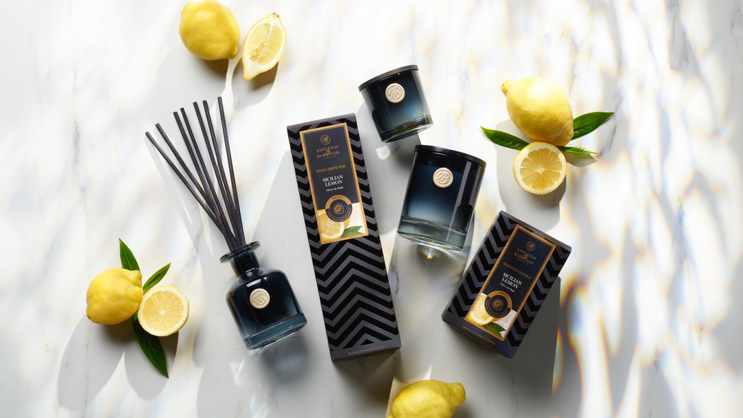 Sicilian Lemon group of candles and diffusers