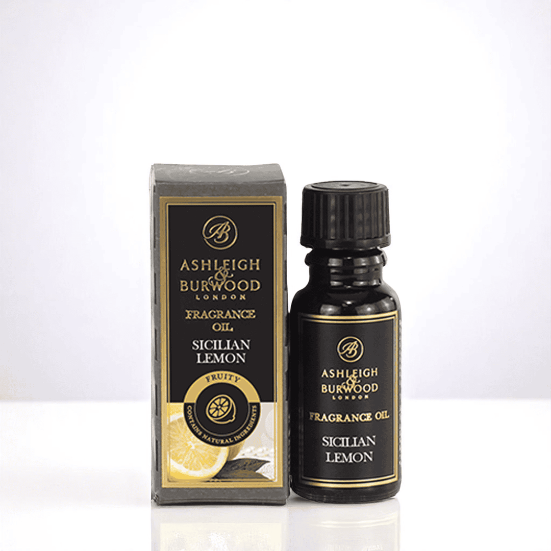 Sicilian Lemon Signature Fragrance Oil against a white neutral background