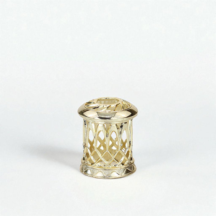 Victoria Gold Fragrance Lamp Crown against a white neutral background