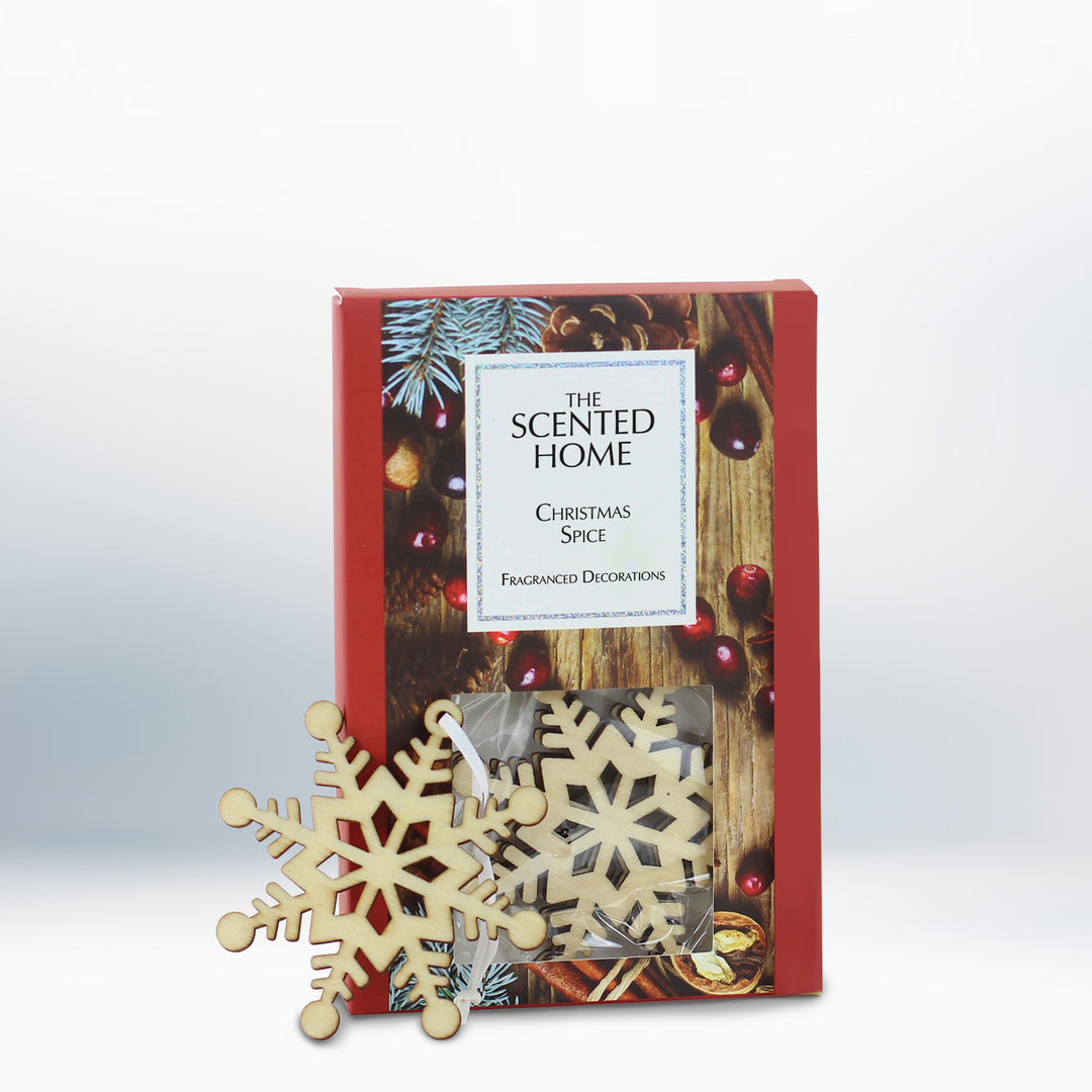Christmas Spice Scented Snowflake Decorations