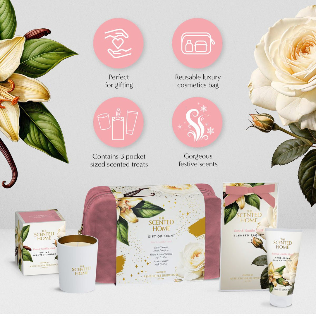 Rose & Vanilla Musk Home & Body Gift Set