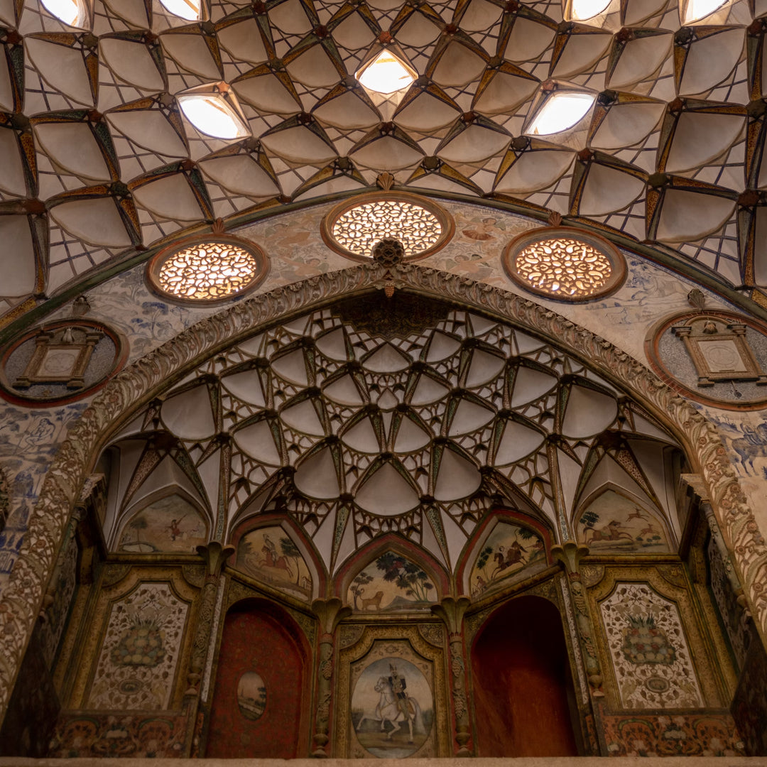 Ornate interior of an Arabian palace