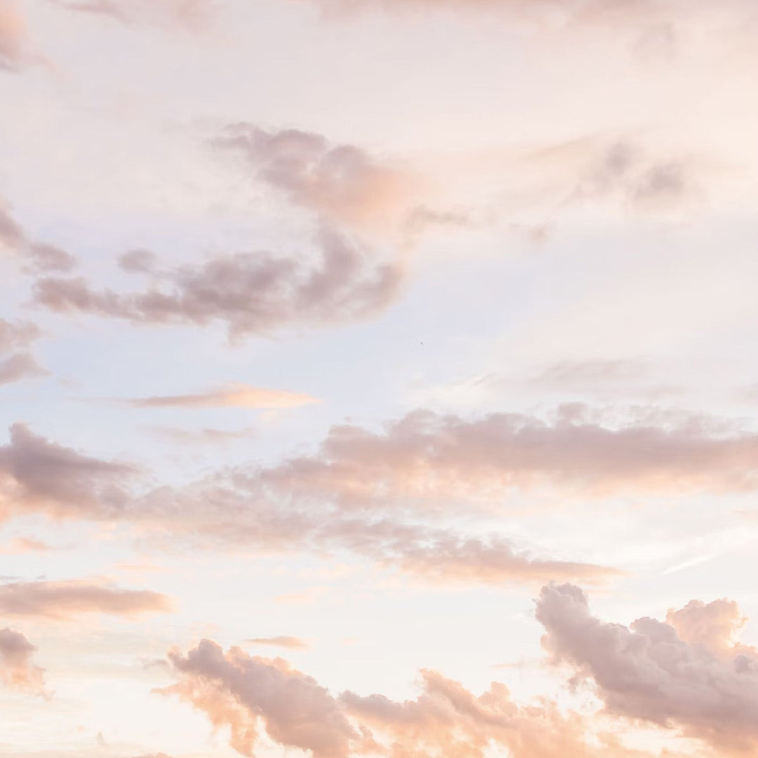 Pastel sky with clouds