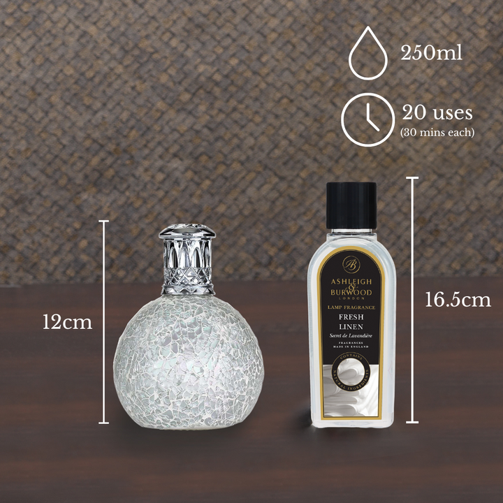 The Pearl & Fresh Linen Fragrance Lamp Gift Set