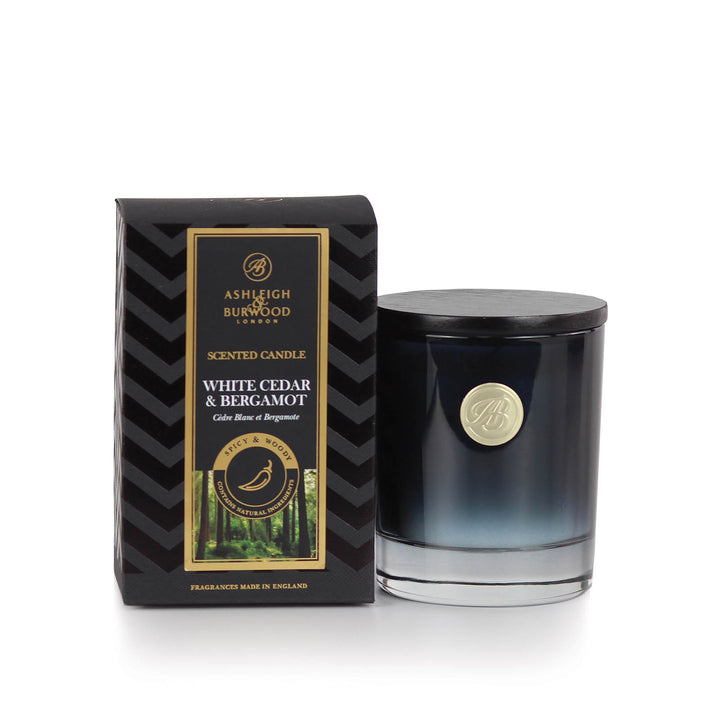 White Cedar &amp; Bergamot Signature Scented Candle