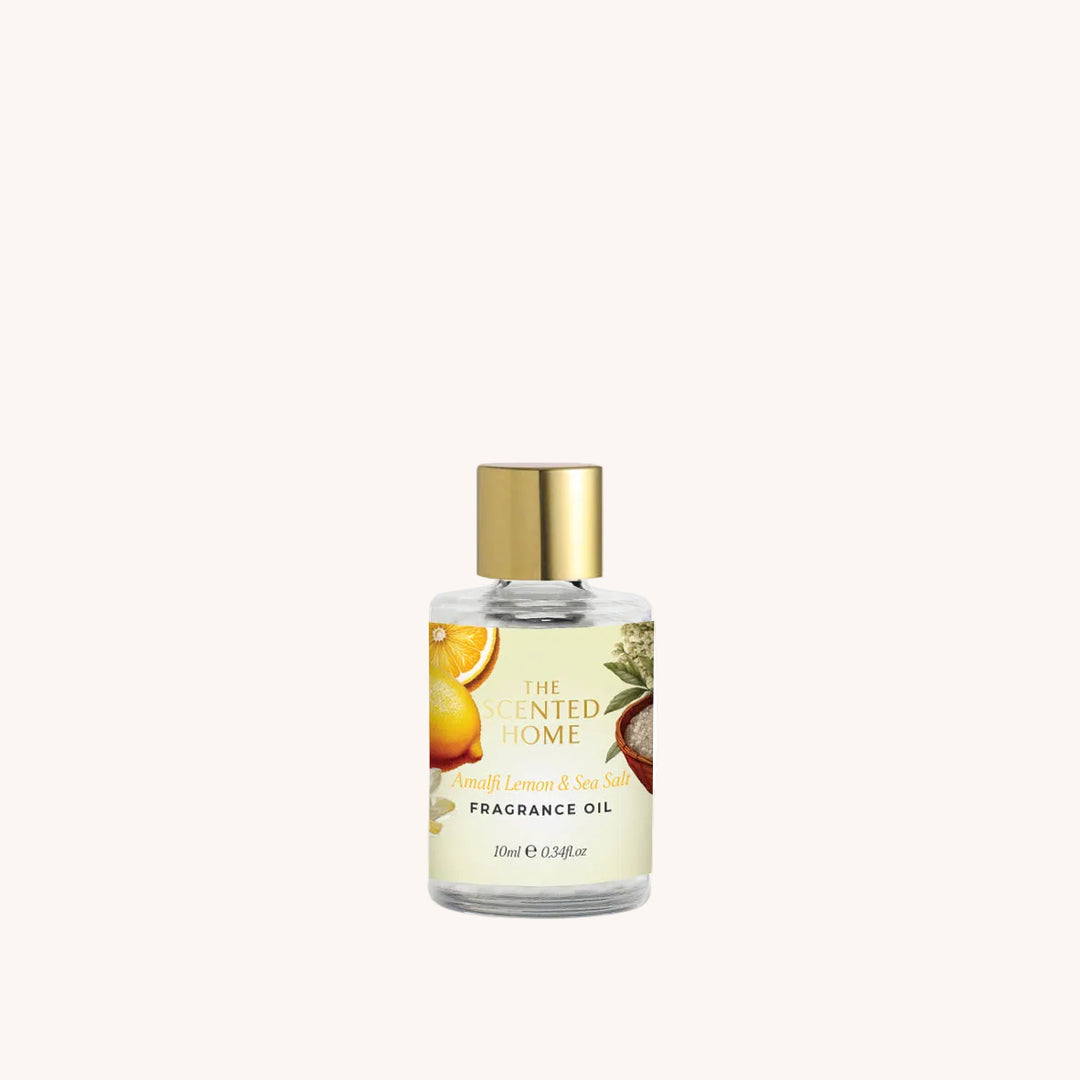 Amalfi Lemon & Sea Salt Fragrance Oil on a white background