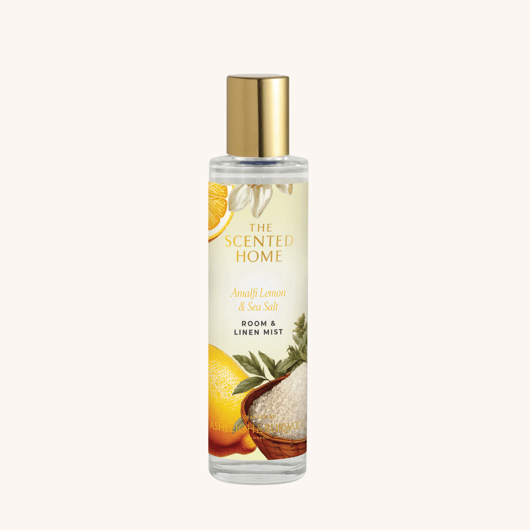 Amalfi Lemon & Sea Salt Room & Linen Mist on a white background