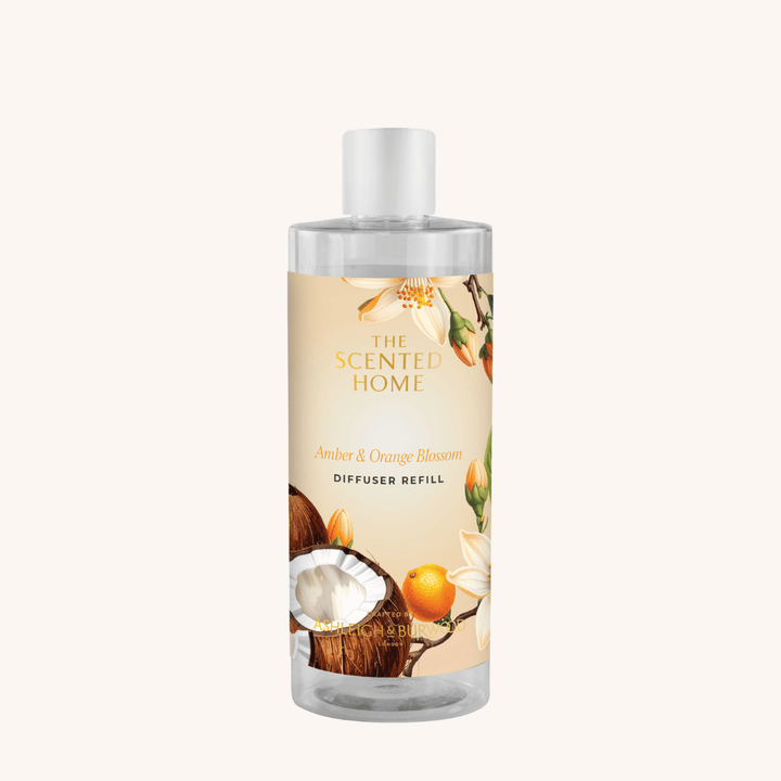 Amber &amp; Orange Blossom Reed Diffuser Refill on a white background 