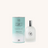 A bottle of Breathe Room Spray against a white neutral background
