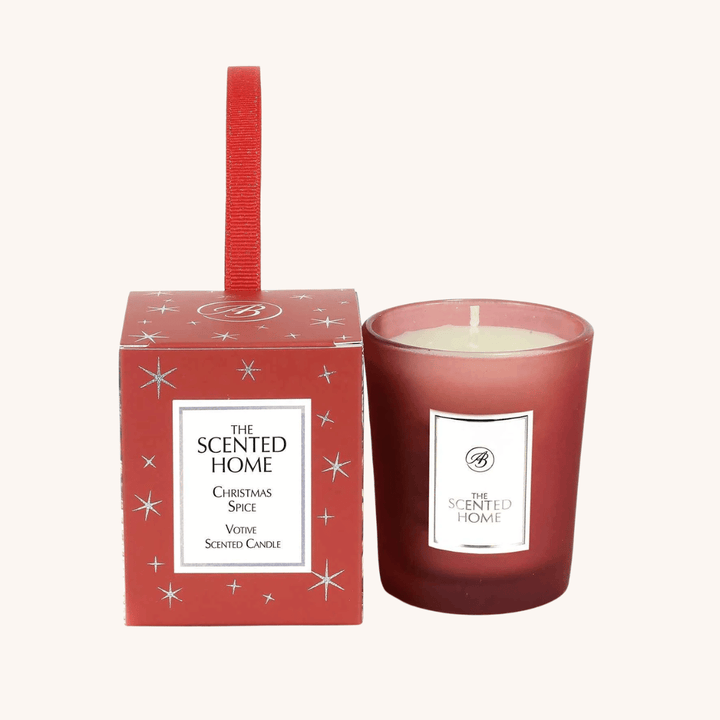 Christmas Spice Scented Jar Candle on a white background