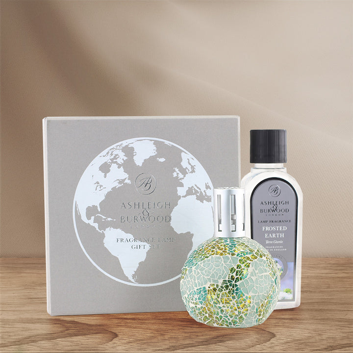 Earth's Aura & Frosted Earth Fragrance Lamp Gift Set