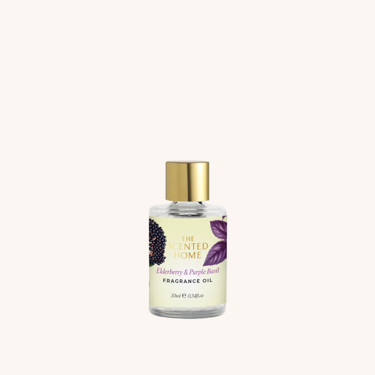 Elderberry & Purple Basil Fragrance Oil on a white background