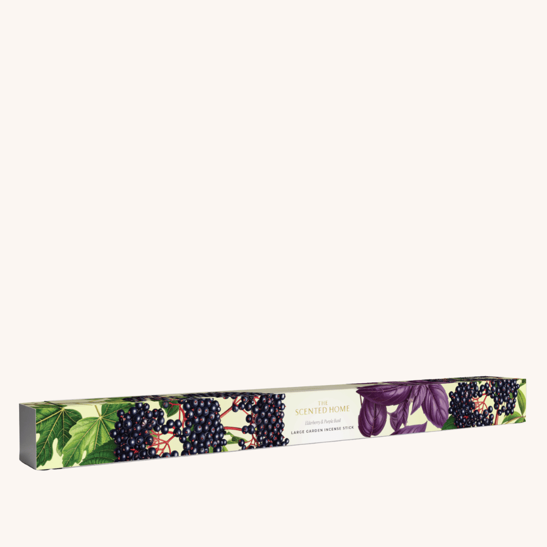 Elderberry & Purple Basil Garden Incense on a white background