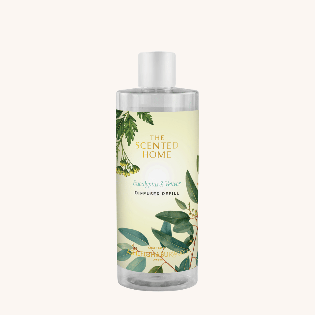 Eucalyptus & Vetiver Reed Diffuser Refill on a white background