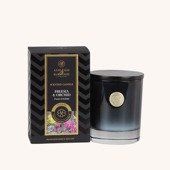 Freesia &amp; Orchid Signature Scented Candle on a white background