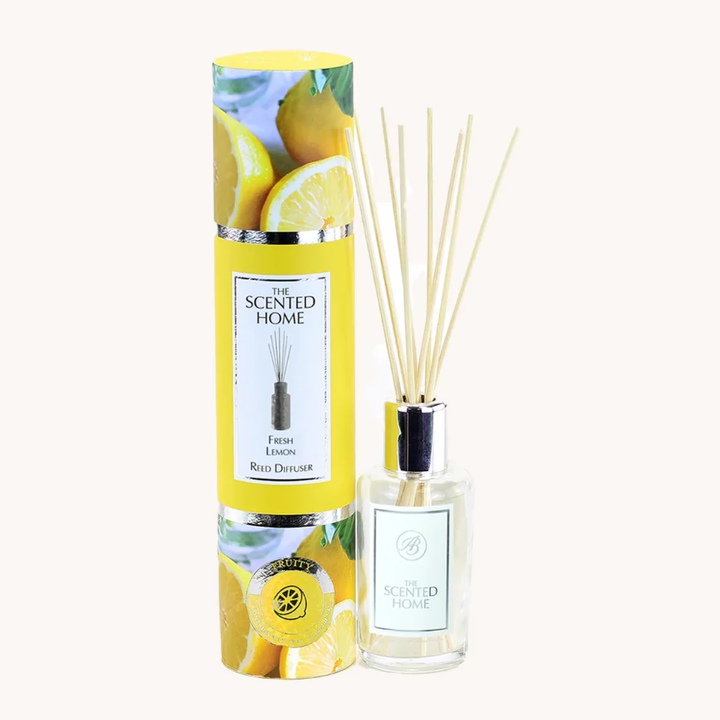 Fresh Lemon Reed Diffuser on a white background