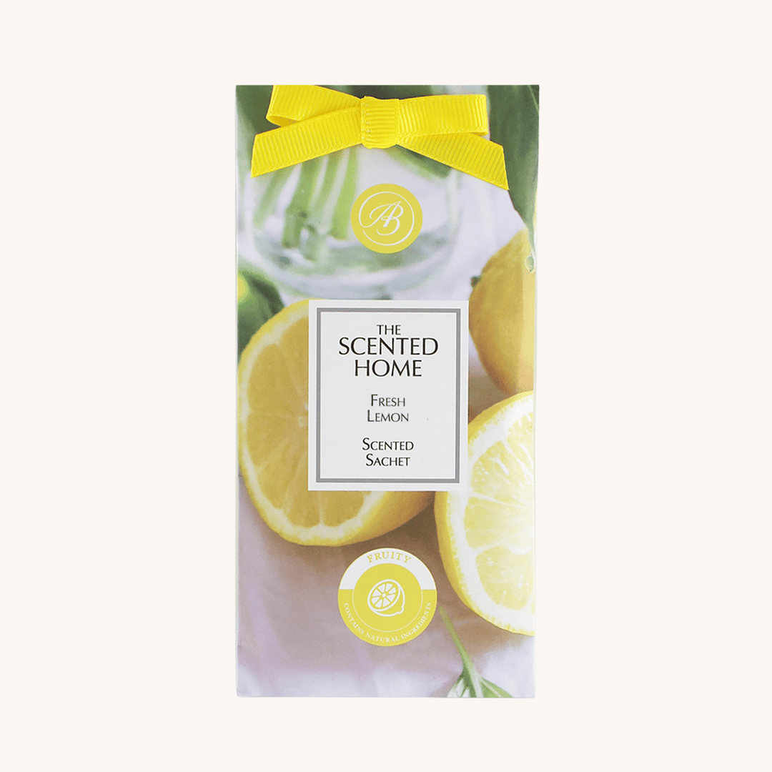 Fresh Lemon Scented Sachet on a white Background