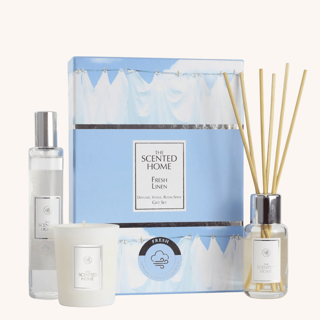 Fresh Linen Gift Set on a white background