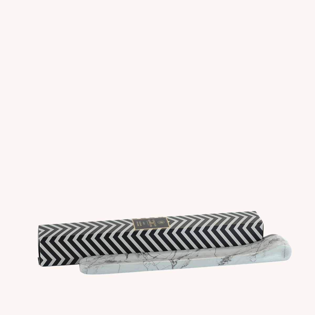 Grey Incense Holder and box on a white background
