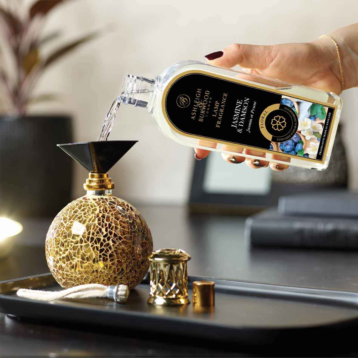 Jasmine & Damson Lamp Fragrance – Ashleigh & Burwood