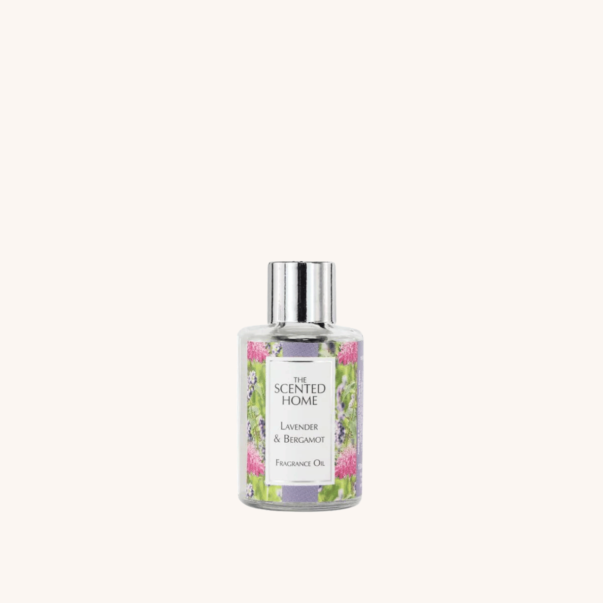 Lavender & Bergamot Fragrance Oil on a white background