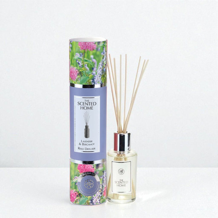 Lavender & Bergamot Reed Diffuser against a white neutral background