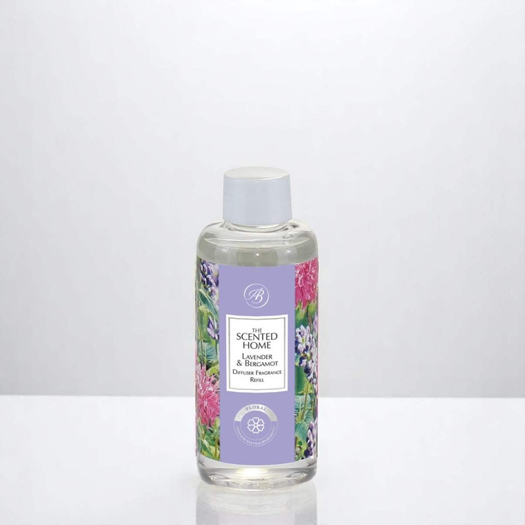 Lavender & Bergamot Diffuser Refill against a white neutral background