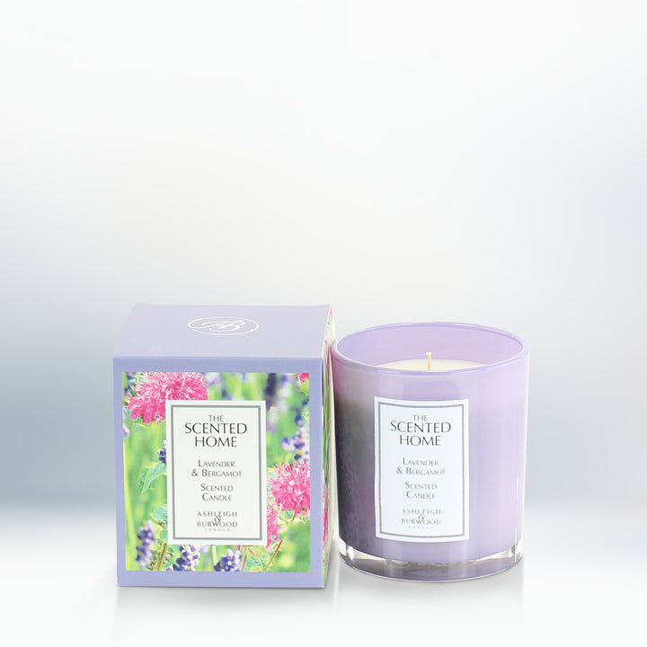 Lavender & Bergamot Scented Jar Candle