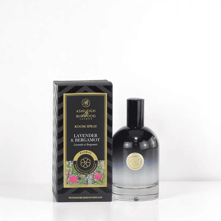 Lavender & Bergamot Signature Room Spray against a white neutral background