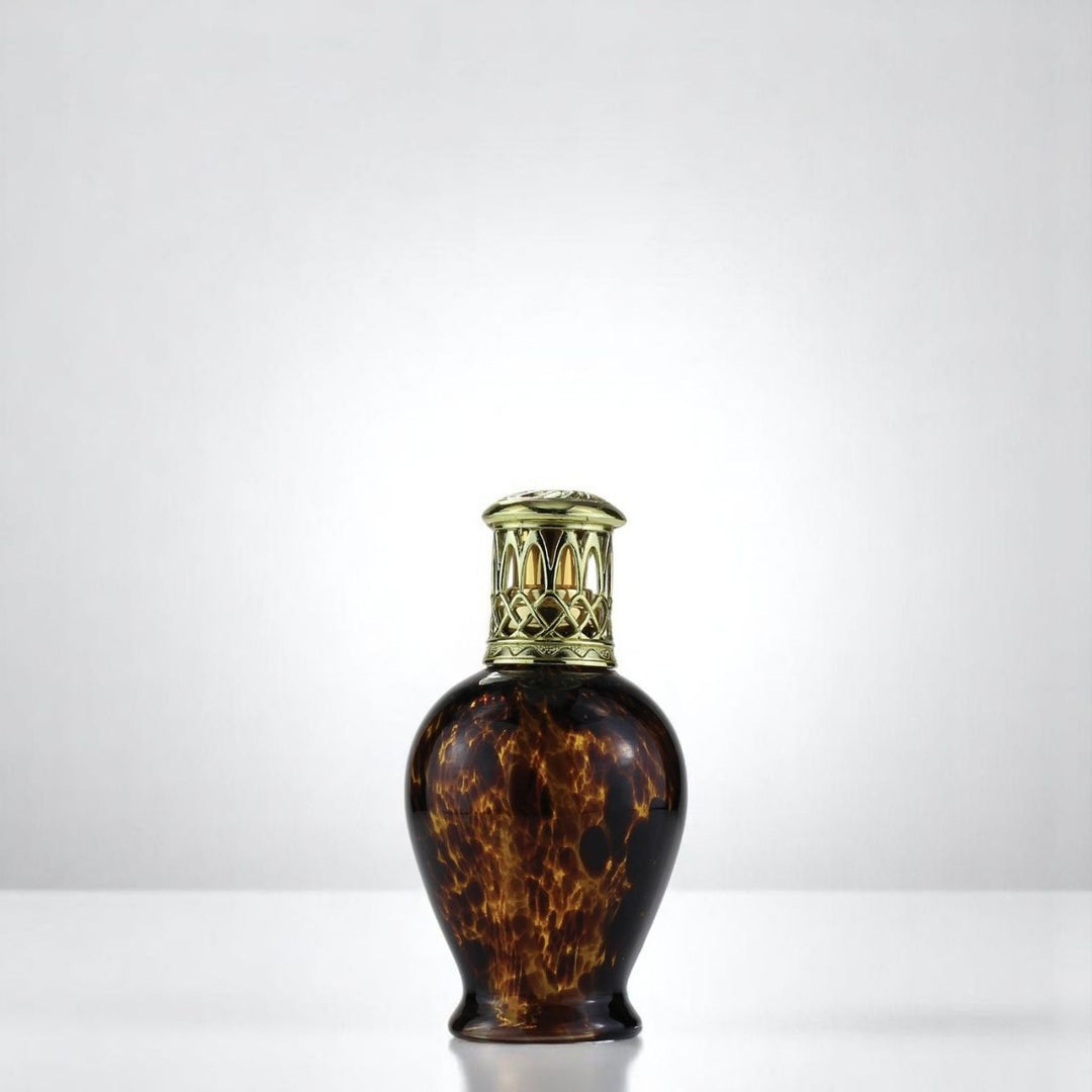 Leopard Fragrance Lamp against a white neutral background
