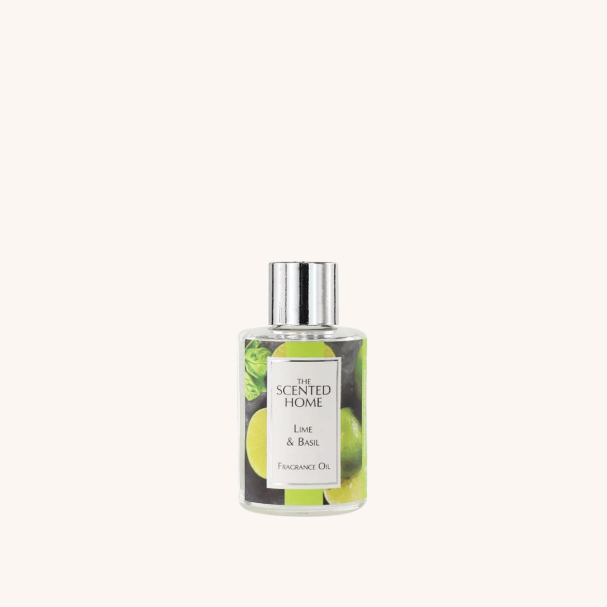 Lime & Basil Fragrance Oil on a white background