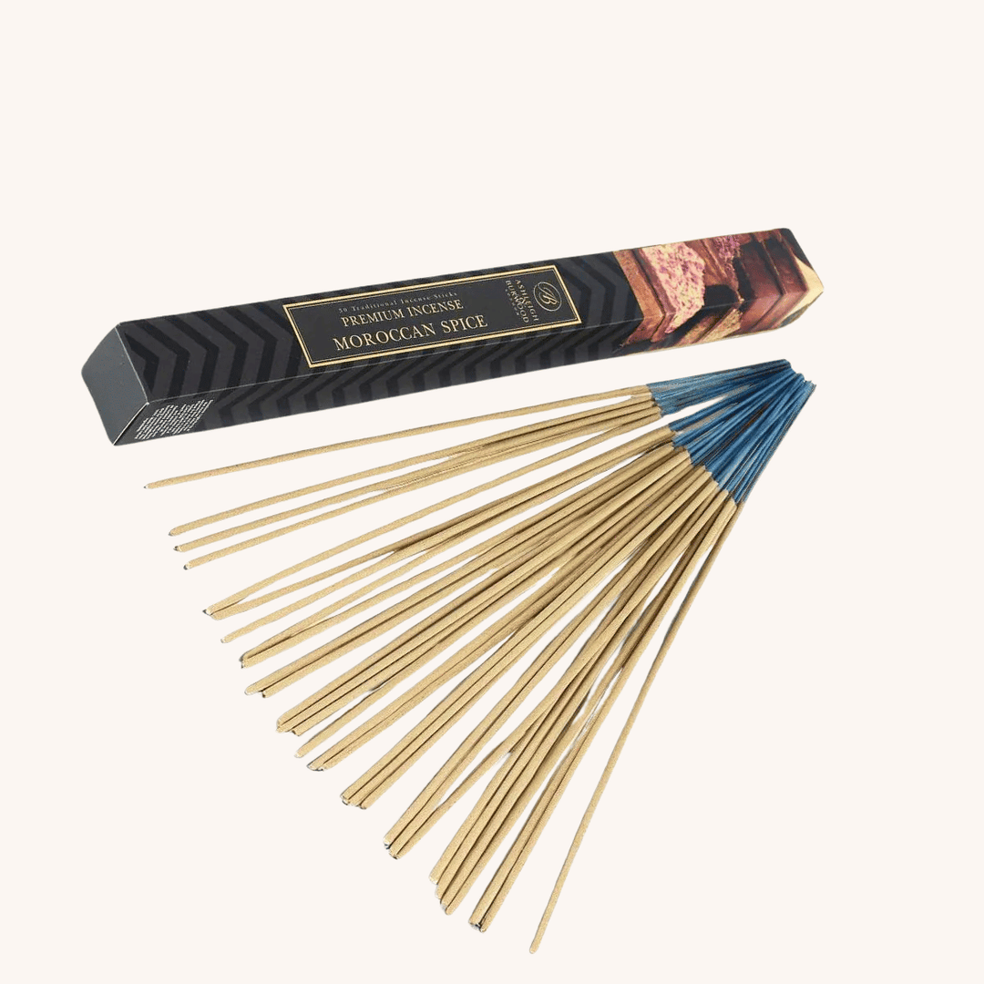 Moroccan Spice Incense on a white background