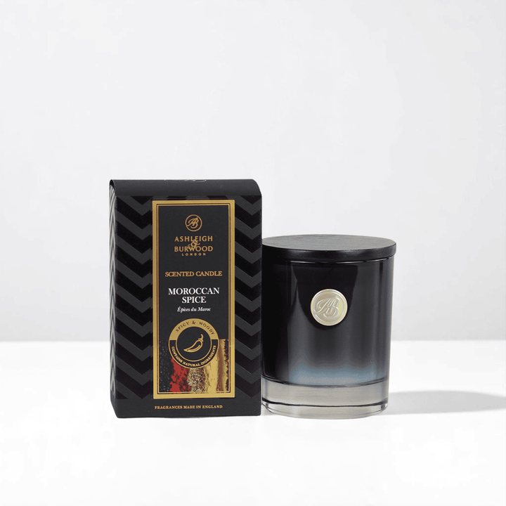 Moroccan Spice Signature Candle against a white neutral background