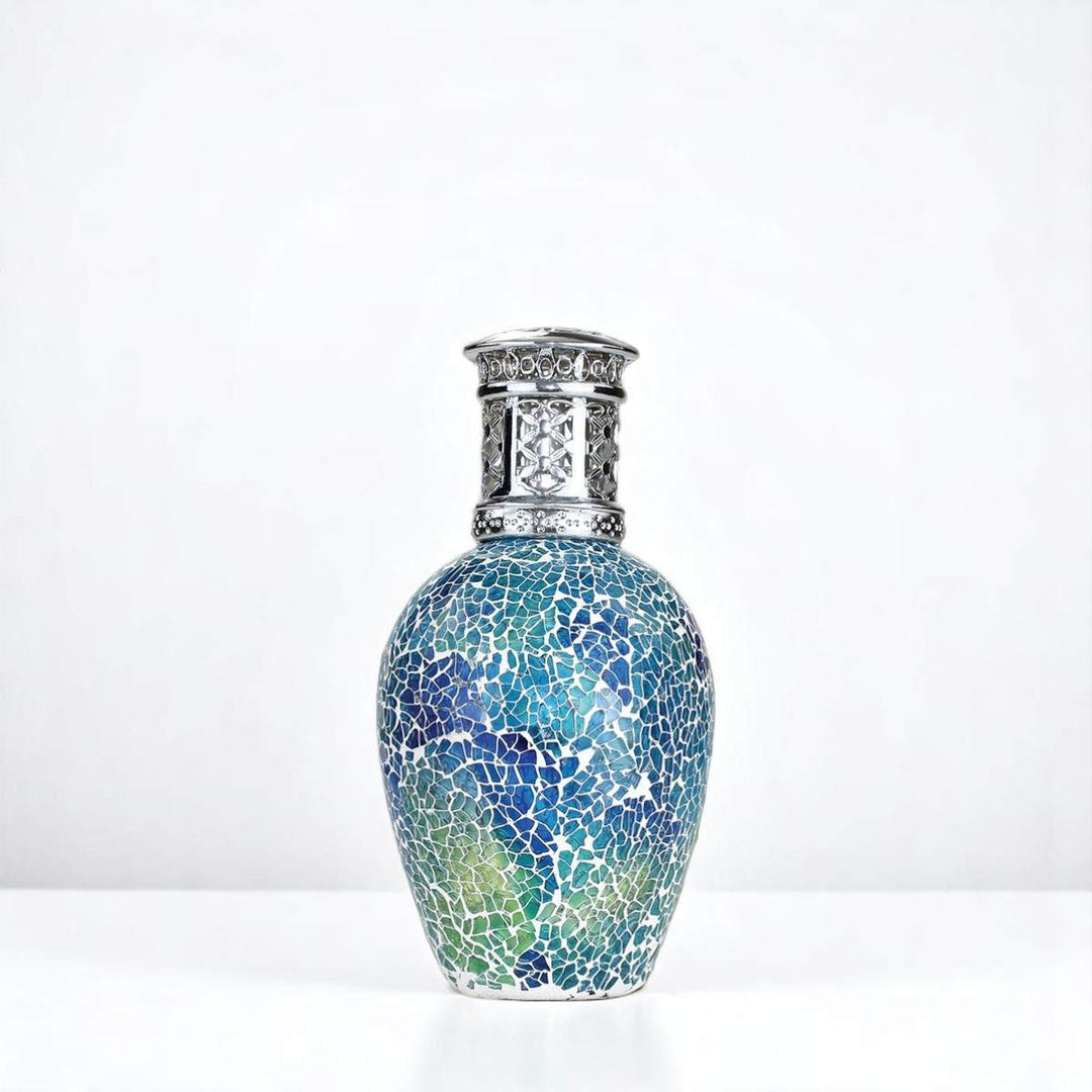 Mosaic Meadow Fragrance Lamp against a white neutral background