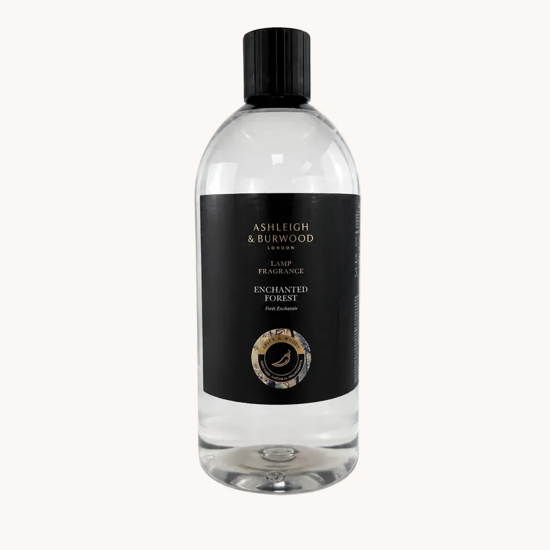 Clear bottle with black label featuring Ashleigh &amp; Burwood branding on a white background