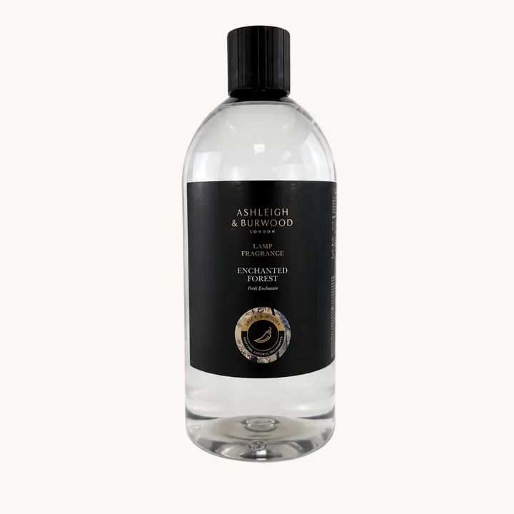 Clear bottle with black label featuring Ashleigh &amp; Burwood branding on a white background