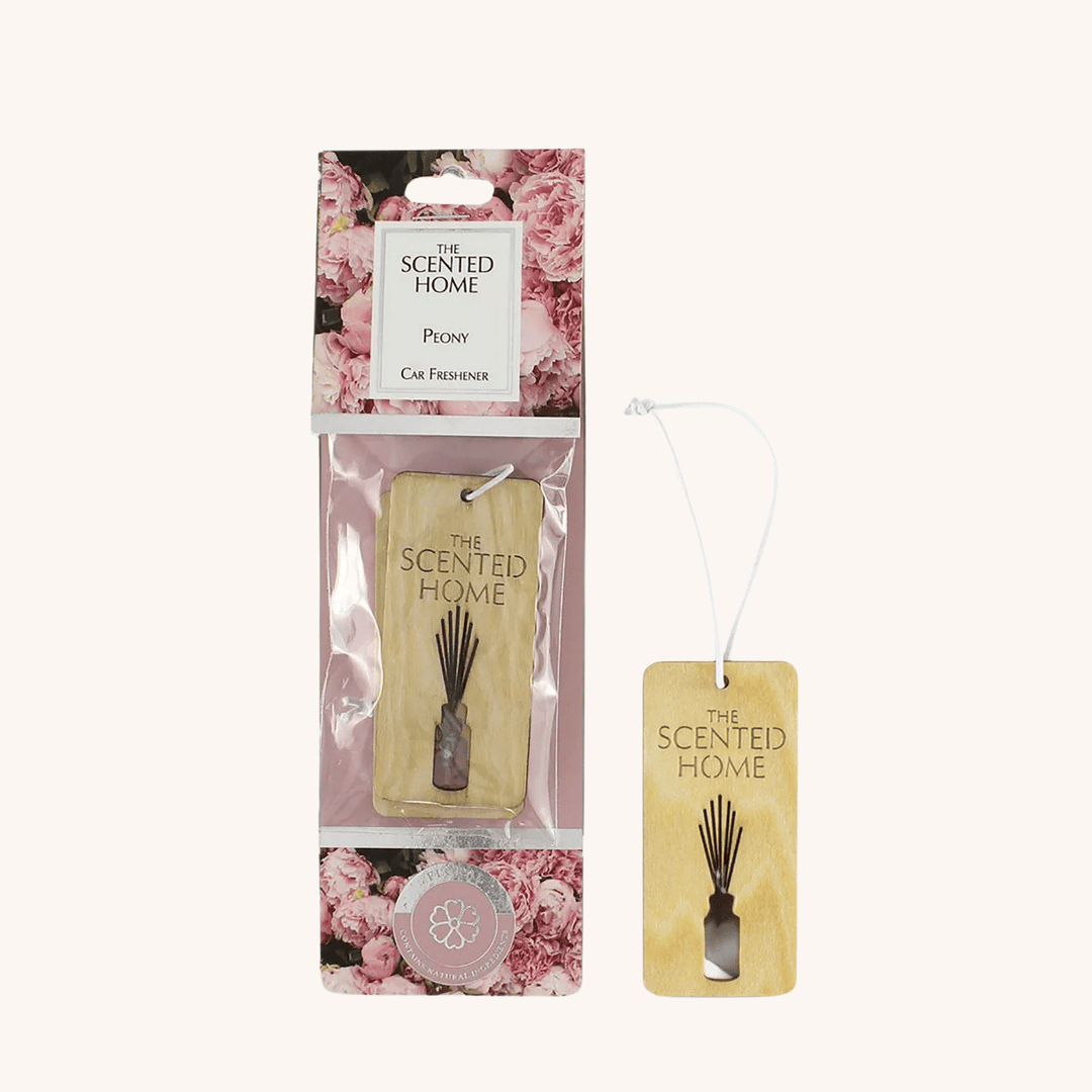 Peony Car Freshener on a white background