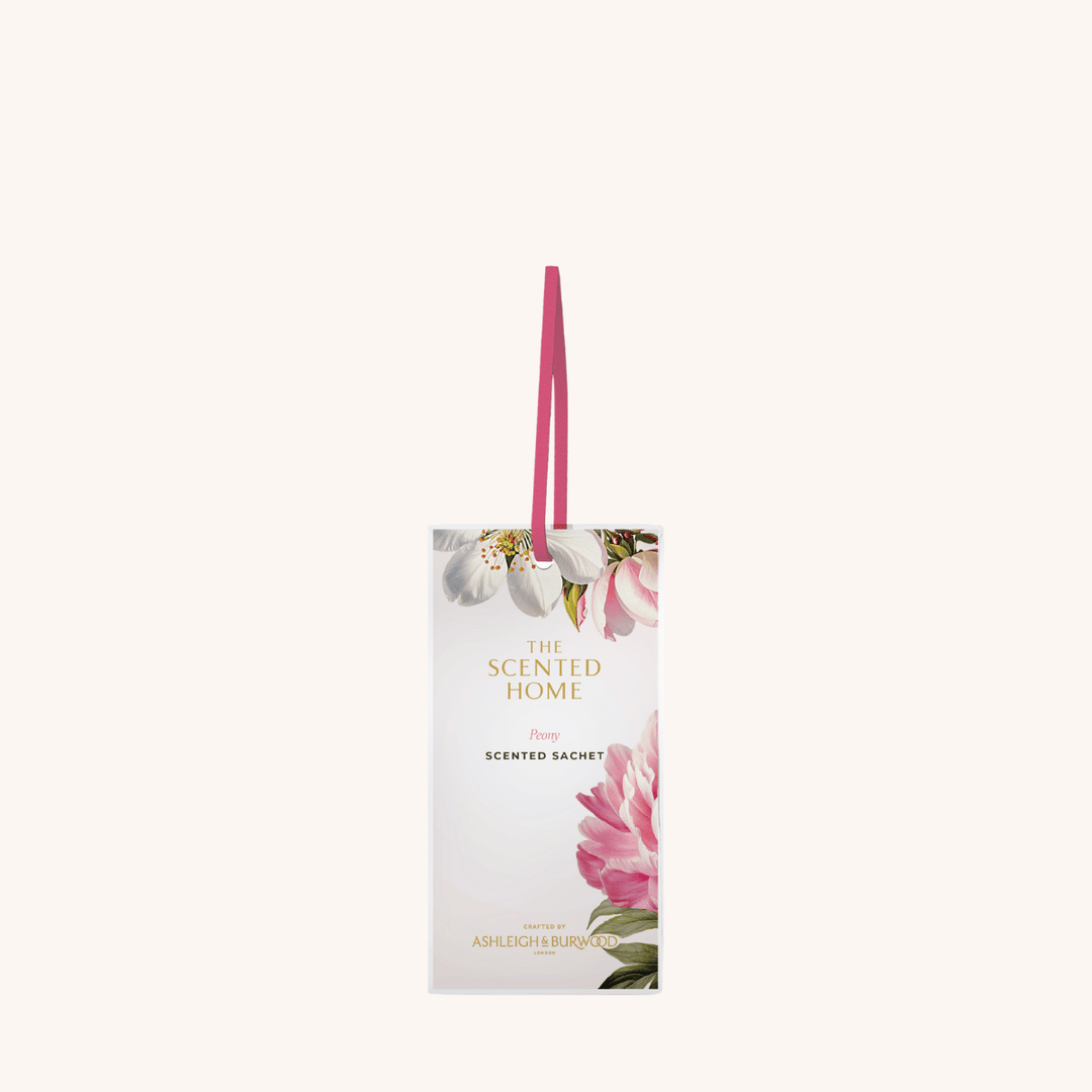 Peony Scented Sachet on a white background 