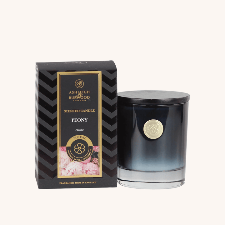 Peony Signature Scented Candle on a white background