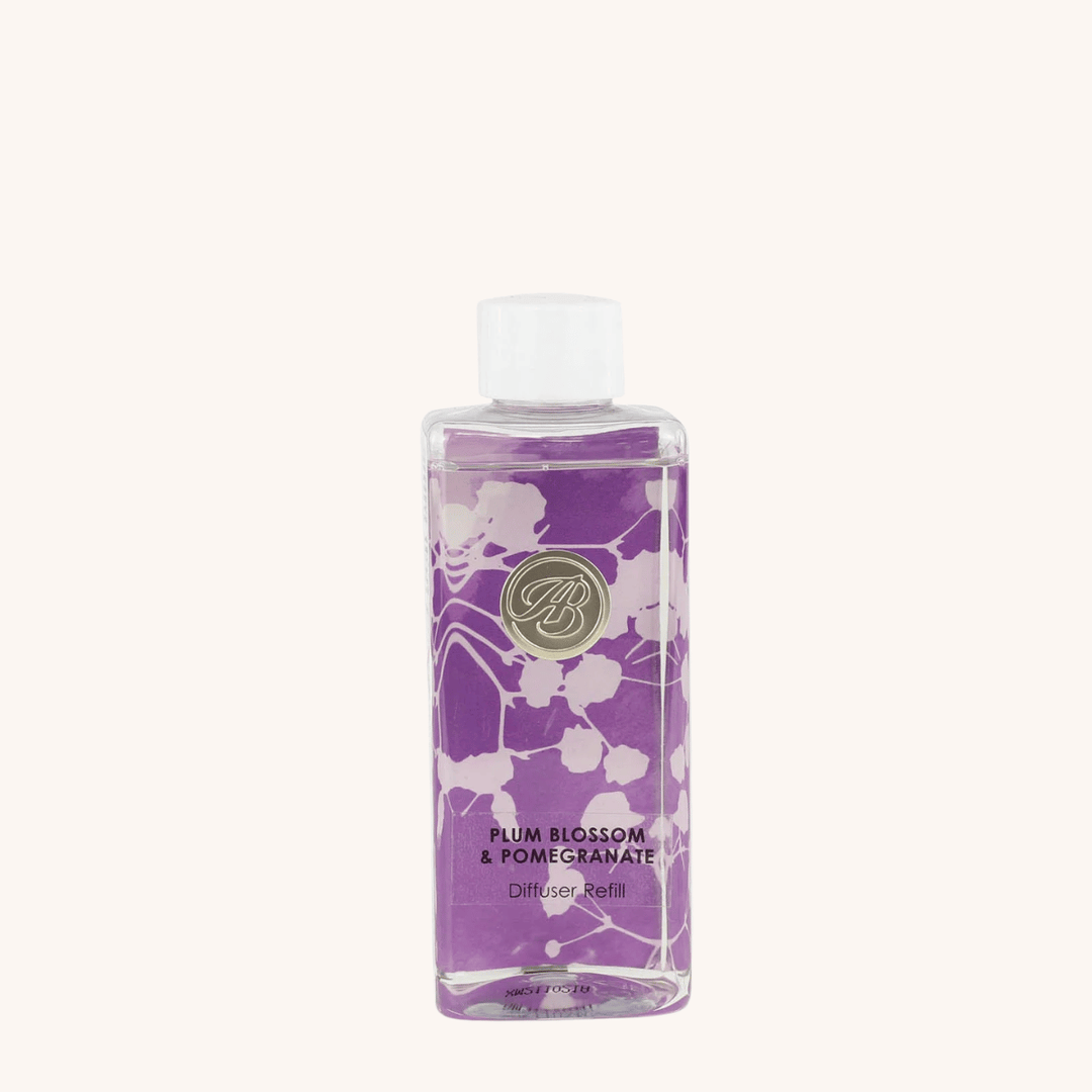 Plum Blossom & Pomegranate Reed Diffuser Fragrance on a white background