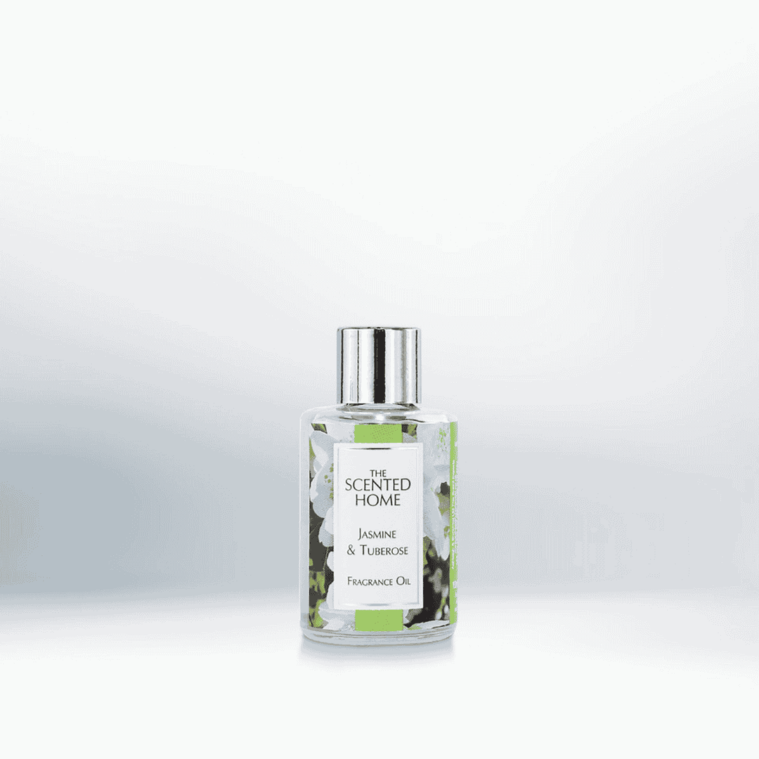 Jasmine & Tuberose Fragrance Oil infront of a neutral background