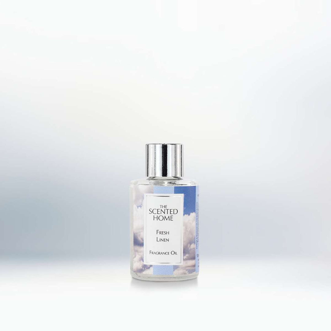 Fresh Linen Fragrance Oil infront of a neutral background